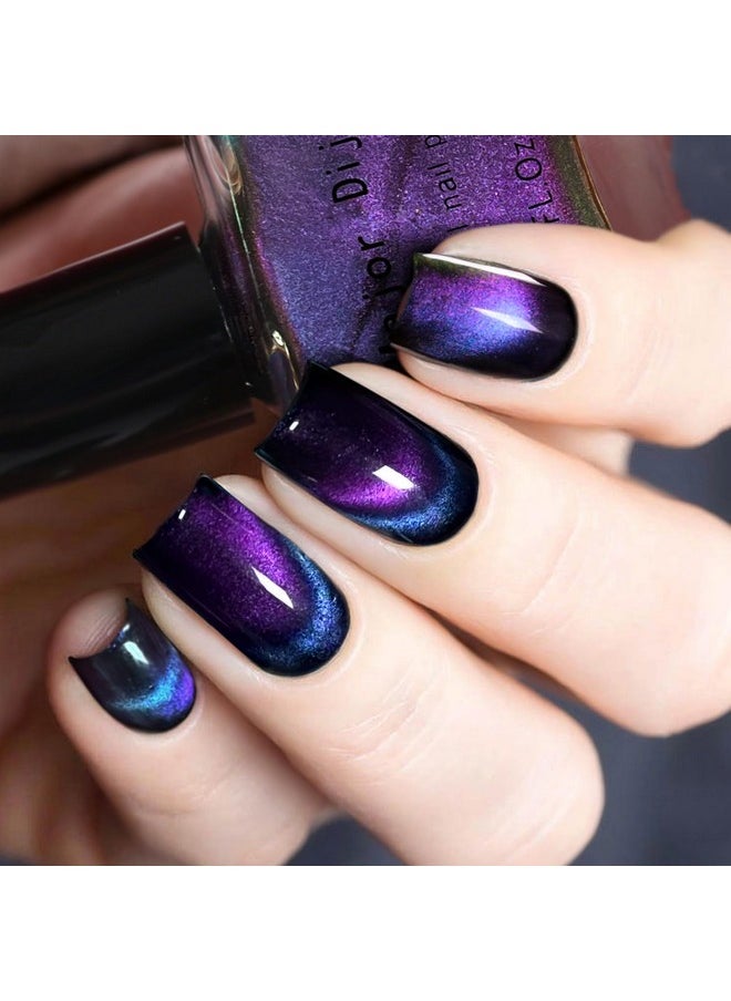 MAJOR DIJIT Cat Eye Nail Polish Quick Dry Glitter Nail Polish With Magnetic Stick Vegan And Crueltyfree Nail Paint Art For Nail Salon  - Image 4