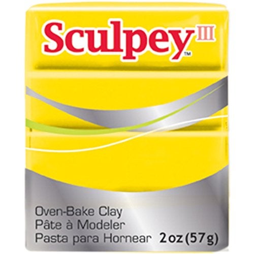 Polyform Sculpey III Polymer Clay 2 Oz: Yellow - Image 1