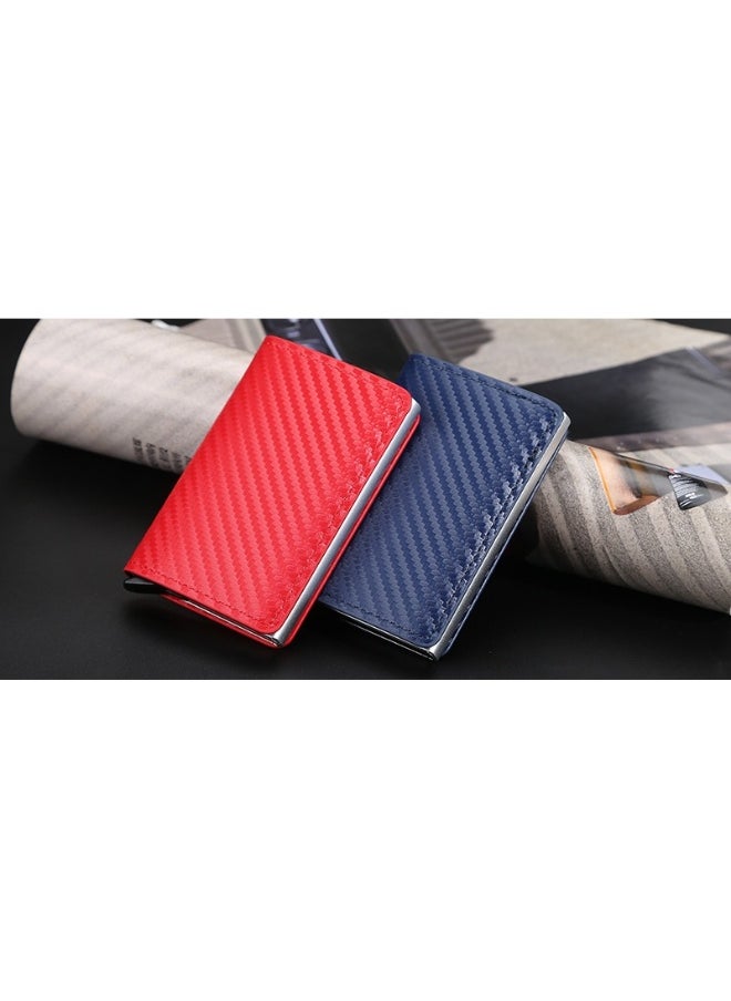 baellerry Men's Card Bag Card Sleeve Anti-degaussing RFID Wutomatic Card Men's Bank Card Clip Wallet  - Image 3