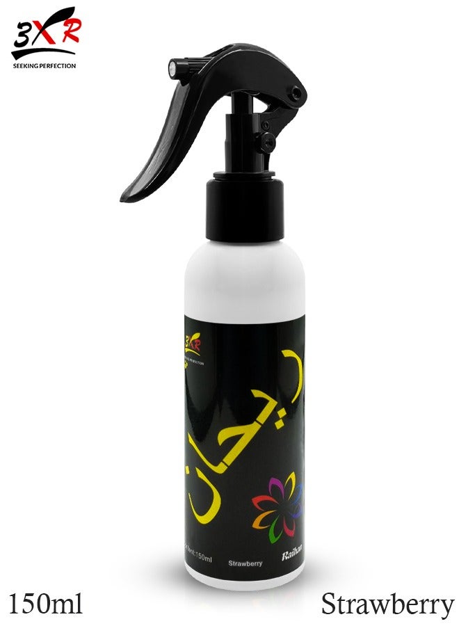 RAIHAN Strawberry Air Freshener Spray 150ml – Non-Aerosol, Long Lasting Botanical Fragrance, Essential Oil-Based, Safe for Babies & Pets, Removes Odor from Home, Car, & Office - Image 1
