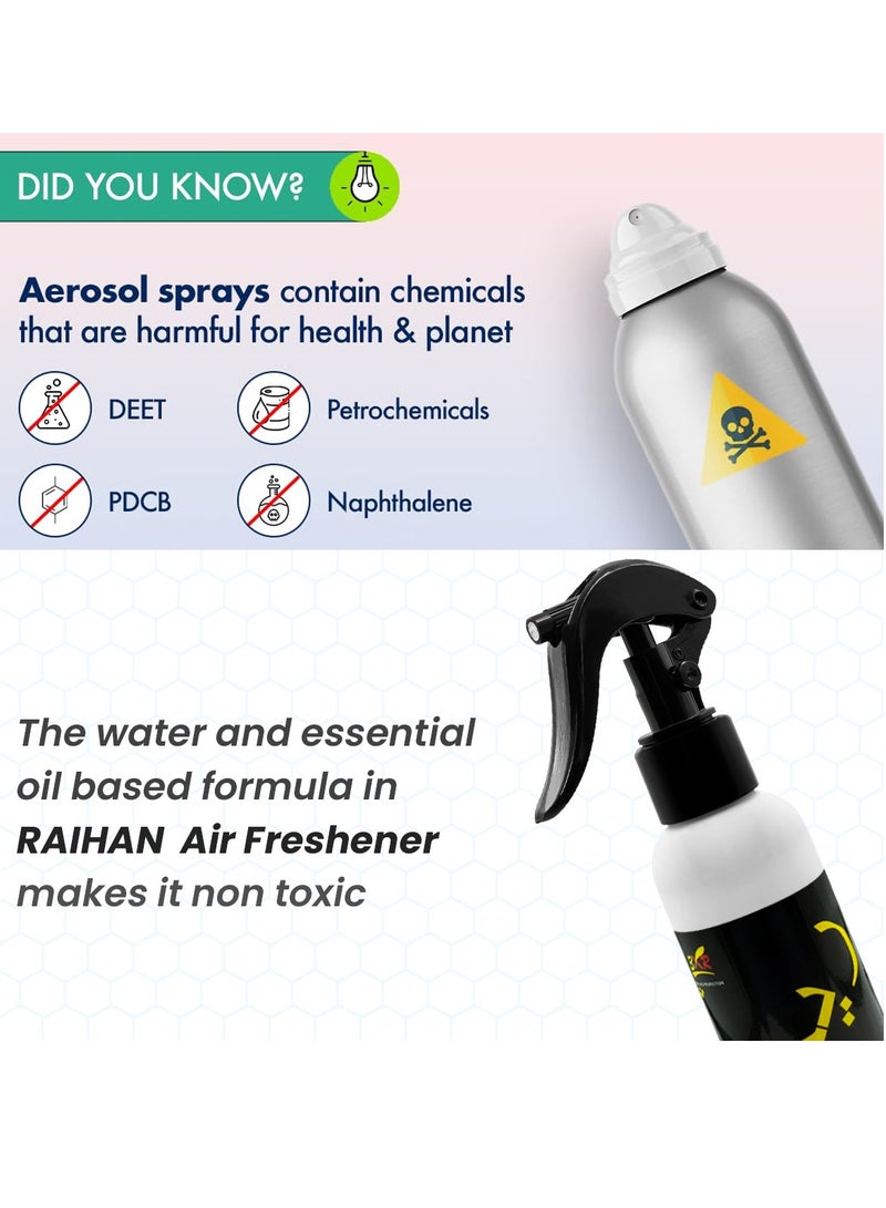 RAIHAN Strawberry Air Freshener Spray 150ml – Non-Aerosol, Long Lasting Botanical Fragrance, Essential Oil-Based, Safe for Babies & Pets, Removes Odor from Home, Car, & Office - Image 3