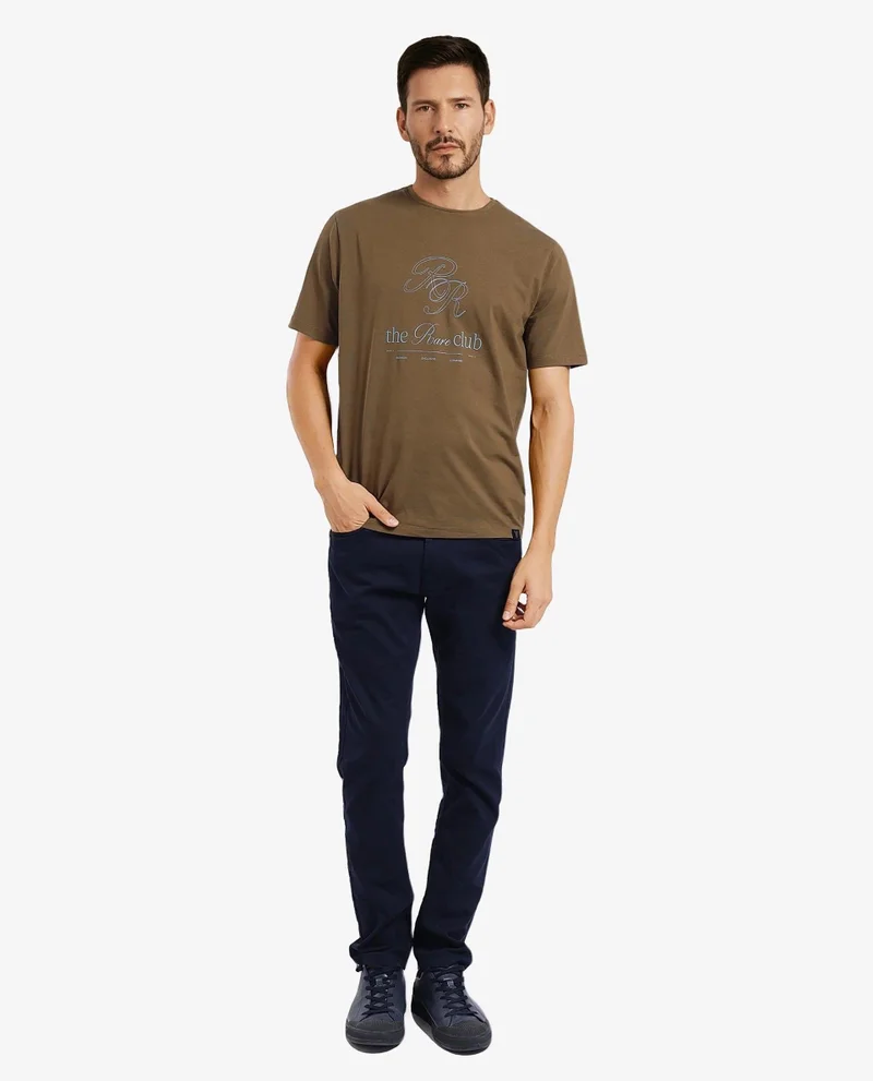 Rare Rabbit Men's Hd Printed Cotton T-Shirt