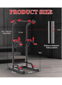 Power Tower Dip Station Pull Up Bar Station & Multi-Function Gym Equipment ForHome Gym Strength Training Workout Equipment Load 350LBS - pzsku/ZB54BB9A0EE6A1E89941AZ/45/_/1720424295/10bca5fa-6e8e-48ba-9954-7f18e266bfa9