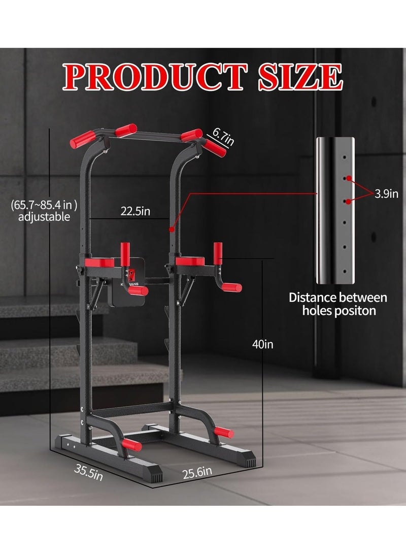 RUIYADA Power Tower Dip Station Pull Up Bar Station & Multi-Function Gym Equipment ForHome Gym Strength Training Workout Equipment Load 350LBS - Image 3