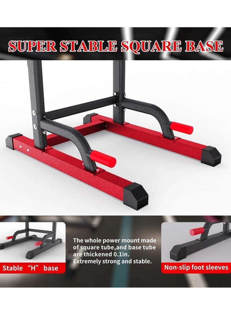 RUIYADA Power Tower Dip Station Pull Up Bar Station & Multi-Function Gym Equipment ForHome Gym Strength Training Workout Equipment Load 350LBS - Image 4