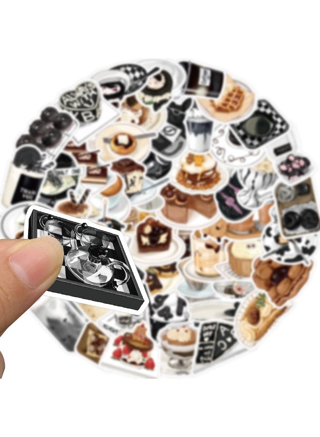 NIBEMINENT 50 Pcs Sweet Afternoon Tea Deco Kit Waterproof Stickers, High Definition Printing Bright Colors, Suitable for Laptop Skateboard Luggage Water Bottle Guitar DIY - Image 2