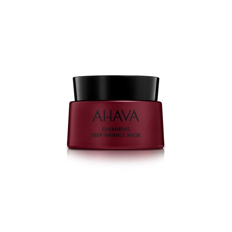 AHAVA Apple of Sodom Overnight Deep Wrinkle AntiAging Mask Nourishing Gelbased Mask to Combat Deep Wrinkles Restores Skins Ability to Repair Hydrates includes exclusive Osmoter 17 FlOz