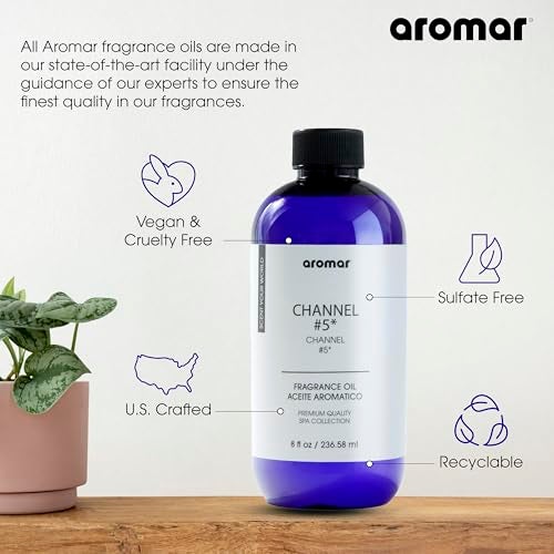 AROMAR Premium Fragrance Oil - Essential Oil for Diffusers & Home Aromatherapy - Channel #5-8oz - Image 5