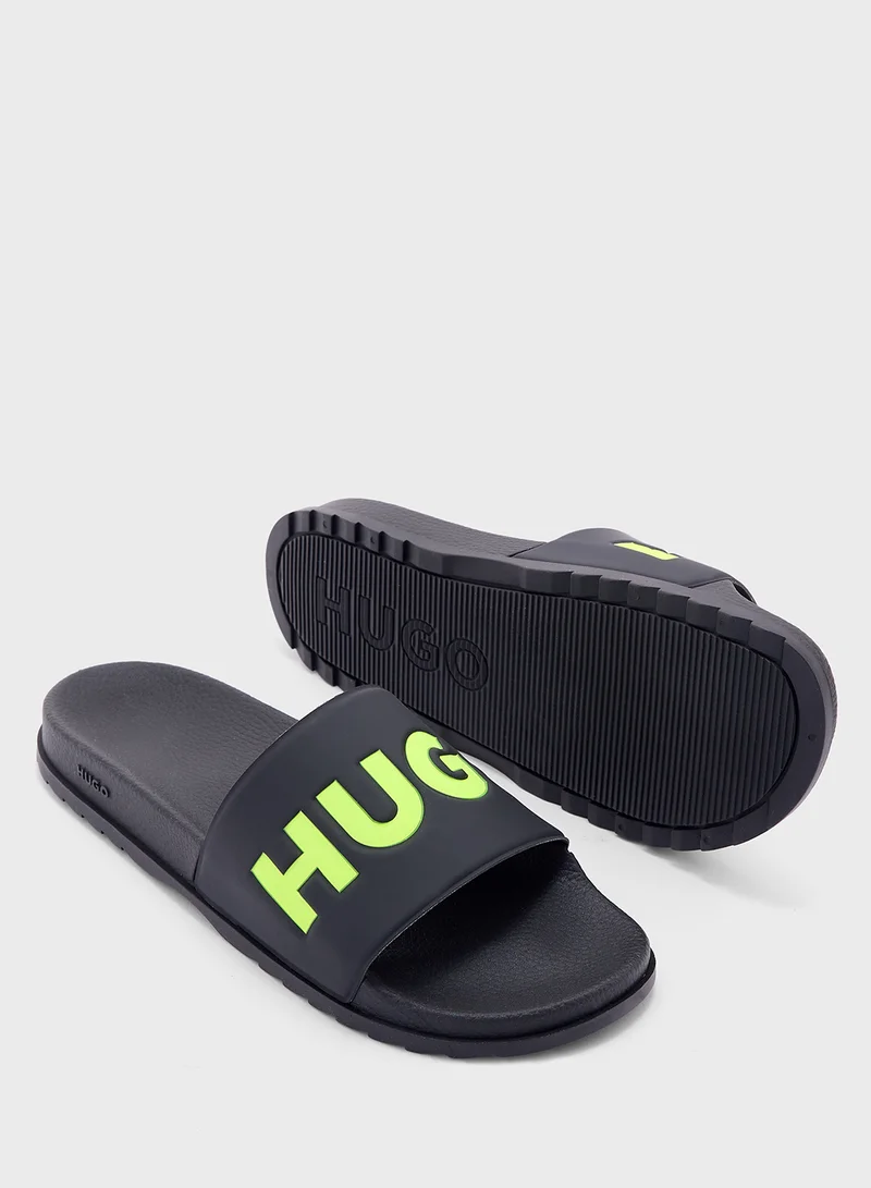 HUGO Logo Flip Flops