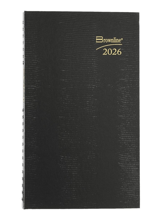 براونلاين مخطط براونلاين® 2026 كويل برو™ الشهري، 14 شهرًا، من ديسمبر 2025 إلى يناير 2027، تجليد حلزوني مزدوج، 8.875 بوصة × 7.125 بوصة، أسود (CB1200C.BLK-26) - Image 1