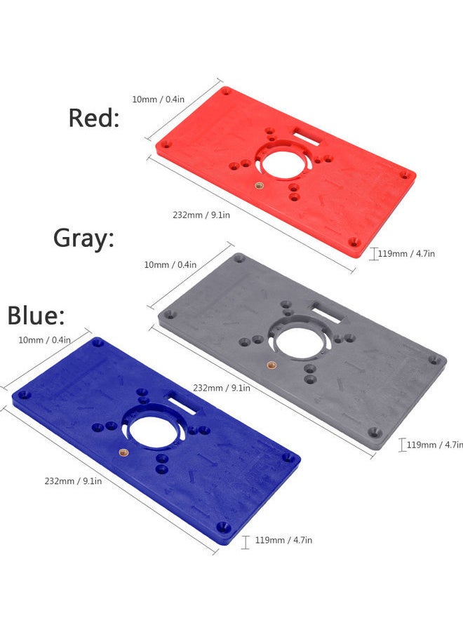 NIBEMINENT ABS Plastics Woodworking Engraving Machine Flip Board Milling And Slotting Tool Blue 25.00x3.00x13.00cm  - Image 3