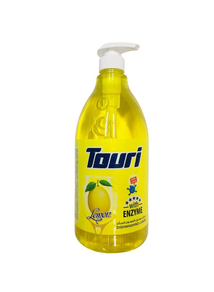 Touri Dishwashing Liquid Enzyme Lemon 1500 ML - Image 2