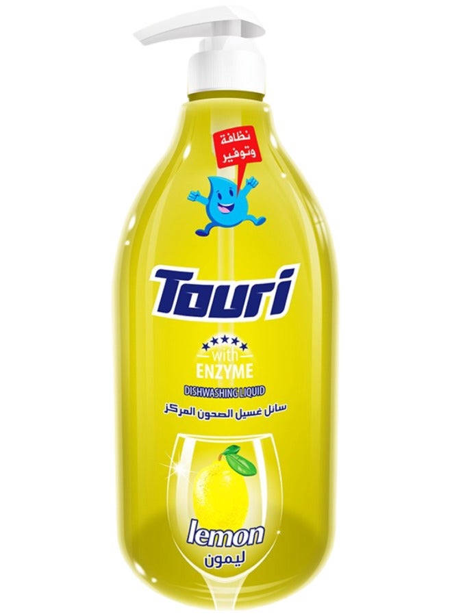 Touri Dishwashing Liquid Enzyme Lemon 1500 ML - Image 3