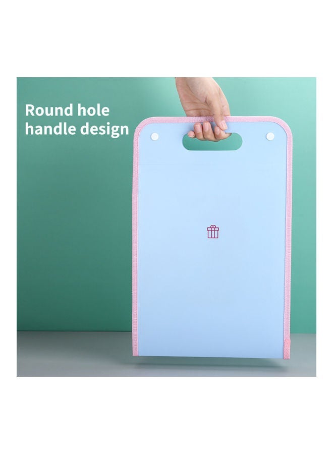 NIBEMINENT A4 Size Expanding File Folder with 13 Pockets Pink  - Image 5