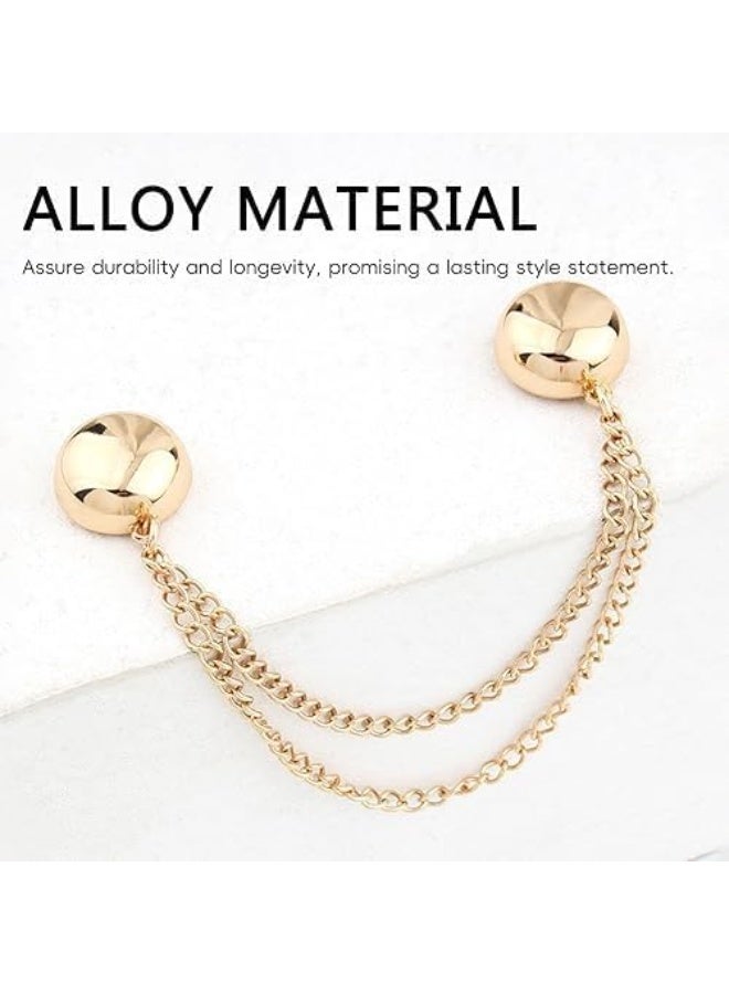 Luckam Hem Holder Scarf Buckle, Magnetic Dress Sleeve Clips, No-Pin Waist Cinch for Shortening Sleeves and Hemming Floor-Length Dresses, Strong Snap Tie for Shirts and Decoration, 8PCS - Image 4