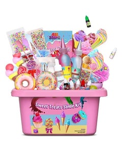DIY Slime Kit for Kids-Non-Sticky,Soft & Scented to Make Cloud Slime, Foam Slime, Butter Slime, Ice Cream Slime & Candy Slime with Charms – Stress Relief Party Favors & Great Gift Idea