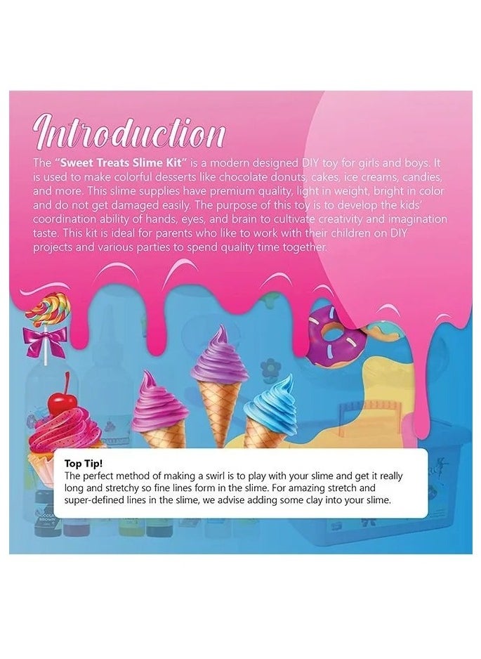 Generic - DIY Slime Kit for Kids-Non-Sticky,Soft & Scented to Make Cloud Slime, Foam Slime, Butter Slime, Ice Cream Slime & Candy Slime with Charms – Stress Relief Party Favors & Great Gift Idea - Image 1