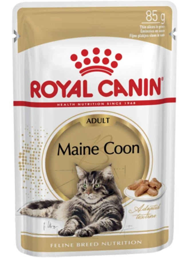 ROYAL CANIN طعام رويال كانين للقطط البالغة من سلالة ماين كون - 85 جرام - Image 1