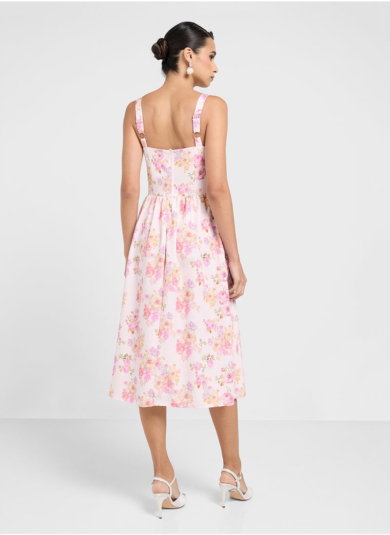 ELLA Floral Print Dress  - Image 2