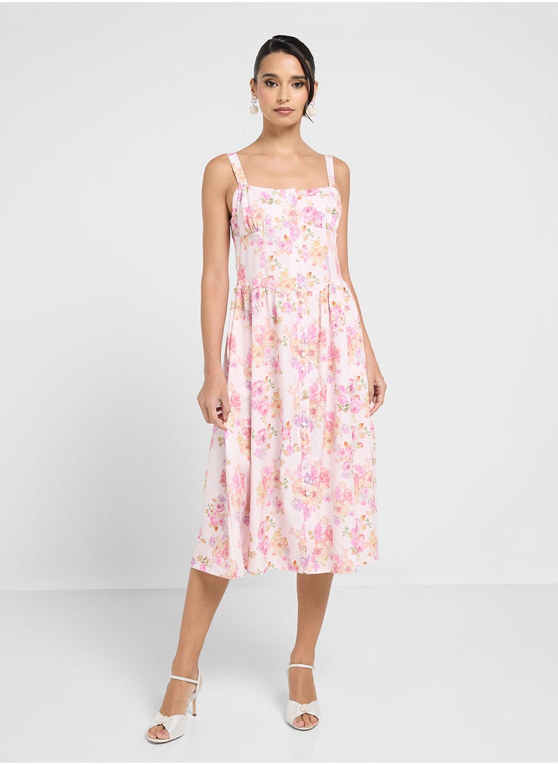 ELLA Floral Print Dress  - Image 4