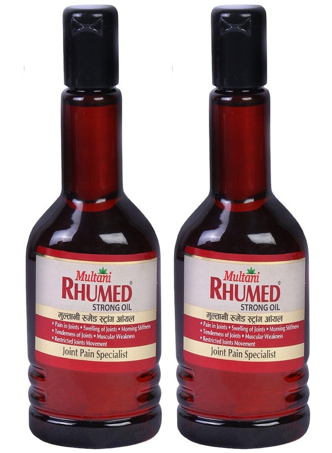 Multani زيت مولتاني روميد القوي | زيت أيورفيدي لتسكين الآلام | يساعد في حالات التيبس والتورم ومحدودية حركة المفاصل | لآلام المفاصل، وآلام الركبة، وآلام الرقبة، وآلام الظهر، وآلام الكتف | - ١٢٠ مل في كل زجاجة (عبوة من زجاجتين) - Image 1