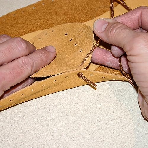 Realeather طقم حذاء موكاسين من ريلذر C4604-03 للبالغين، مقاس 8-9، تان ذهبي، 1-زوج - Image 3