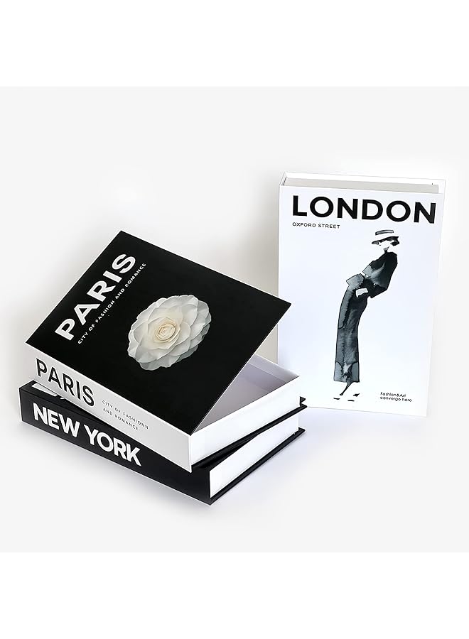 The Bros Decorative Books Set, Storage Box for Entry Table, Decorative Stacked Books Decor, Shelf Decor Accents Decorative Books, Decor Books for Home Decor, Faux Books for Decoration Home, Office - Image 1