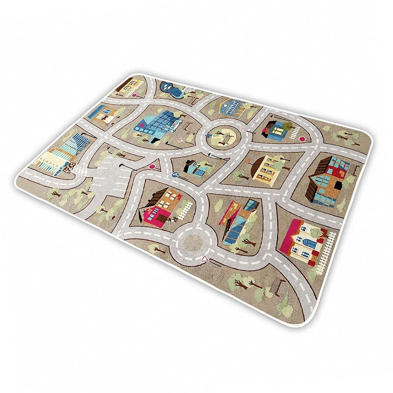 Kid Rug Carpet Playmat for Toy Cars and TrainPlay Area Rug with Rubber BackingFun Throw RugIdeal Gift for Children Baby Bedroom Play Room80120cm3247in Y1