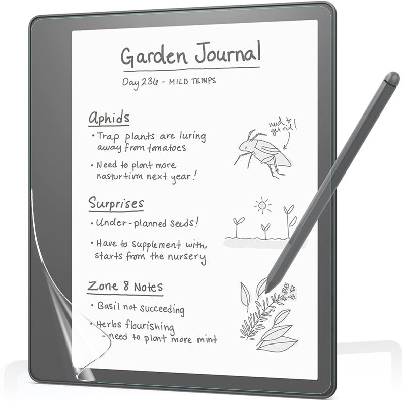 Zeking حماية شاشة Zeking [2 عبوات] من نوع Paperfeel، متوافقة مع Kindle Scribe 10.2"، توفر إحساسًا كما لو كنت تكتب على ورق حقيقي باستخدام قلم S-Pen. - Image 1