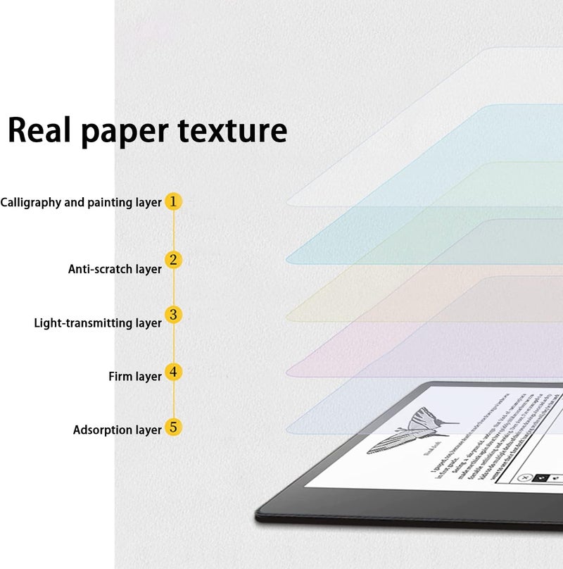 Zeking حماية شاشة Zeking [2 عبوات] من نوع Paperfeel، متوافقة مع Kindle Scribe 10.2"، توفر إحساسًا كما لو كنت تكتب على ورق حقيقي باستخدام قلم S-Pen. - Image 3