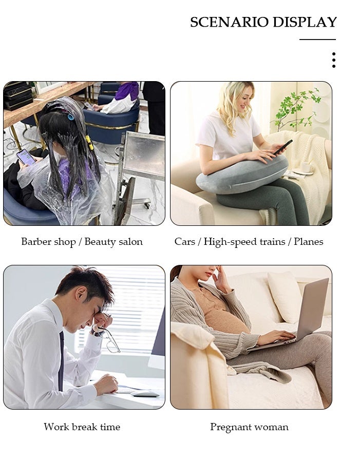 DUNISO Soft Reading Pillow for Lap, Armrest Lap Desk Pillow for Adult, Premium Foam Bed Rest Pillow for Reading, Working, Playing Game or Sitting in Bed Floor Sofa - Image 3