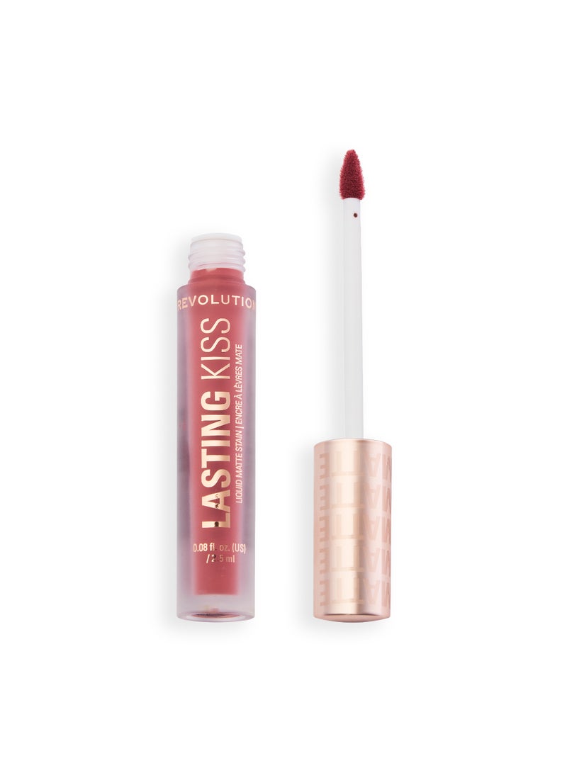 REVOLUTION Makeup Revolution Lasting Kiss Liquid Lipstick – Long-Lasting Matte Lullaby Pink - Image 4