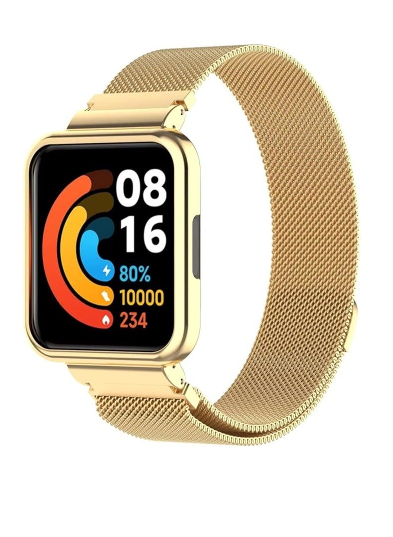 Stainless Steel Metal Strap Band Compatible with Xiaomi Redmi Watch 3 Only - Not Compatible with Redmi Watch 3 Active, Not Compatible with Redmi Watch 3 Lite - Image 1