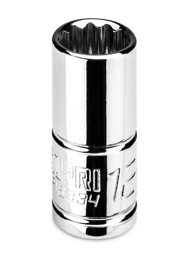 Capri Tools كابري تولز، مقبس ضحل 12 مم، محرك 3/8 بوصة، 12 نقطة، متري - Image 1