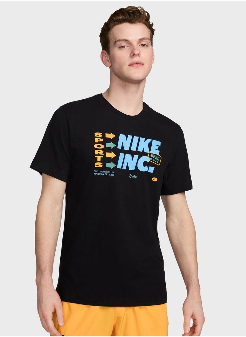Nike Dri-Fit 3 Month Slub Graphic T-Shirt  - Image 1