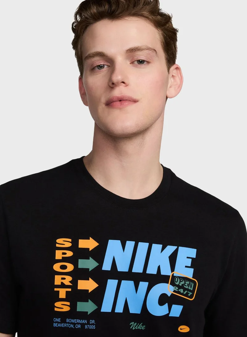 Nike Dri-Fit 3 Month Slub Graphic T-Shirt