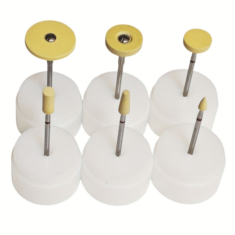 Ceramic Diamond Polishing Stone Yellow Unglazed Fine Grit Zirconia 2.35mm Shank - Image 3