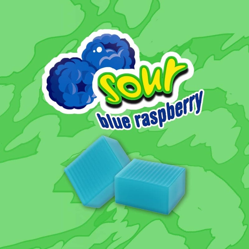 Hubba Bubba Sour Blue Raspberry Bubble Gum - 18 Count Pack - Image 4