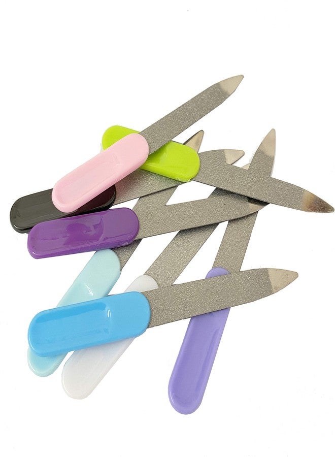 Cafurty 8 PCS Nail Files, Double Sided Emery Boards Nail File Tools Stainless Steel Manicure Pedicure Tools Files - Metal Nail File Men Filer for Shaping and Smoothing Finger and Toenails - Image 4
