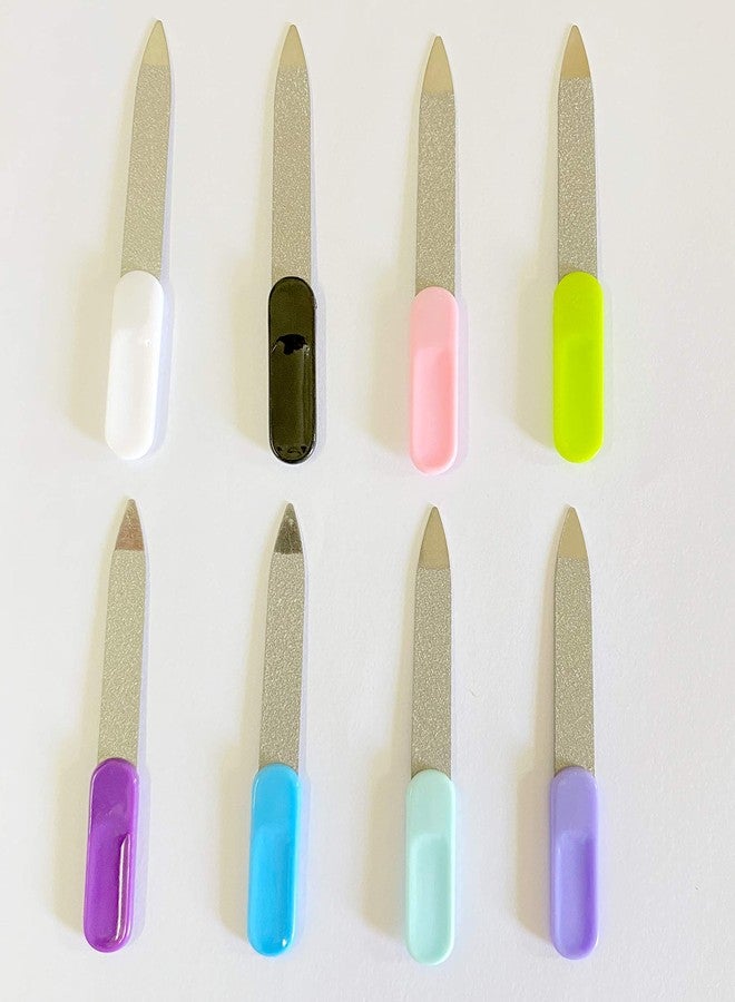 Cafurty 8 PCS Nail Files, Double Sided Emery Boards Nail File Tools Stainless Steel Manicure Pedicure Tools Files - Metal Nail File Men Filer for Shaping and Smoothing Finger and Toenails - Image 5