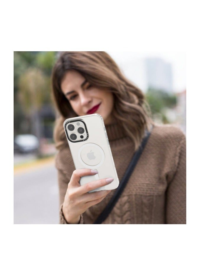 Mezone iPhone 14 Pro Clear MagSafe Phone Case, Shock Absorbing, Anti Scratch & Anti-Yellowing Case Black - Image 2