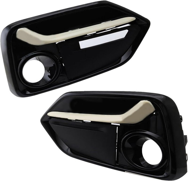 QASULER Front Bumper Fog Light Lamp Cover Trim - Image 3