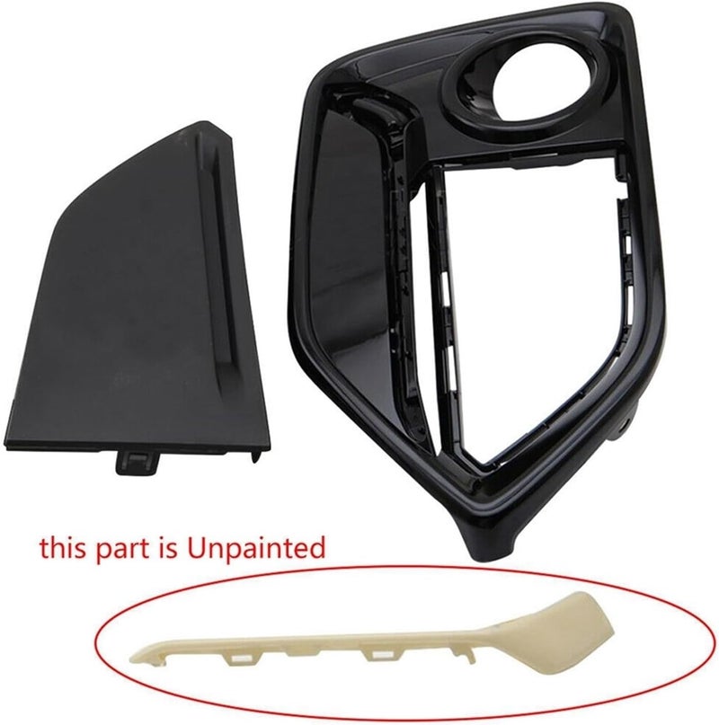 QASULER Front Bumper Fog Light Lamp Cover Trim - Image 5