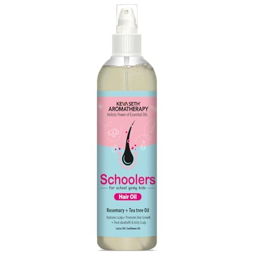 KEYA SETH AROMATHERAPY, DEVICE OF DROP KEYA SETH AROMATHERAPY Schoolers Hair Oil for school going Kids Girl & Boy with Rosemary & Tea Tree Oil Strengthens & Promotes Hair Growth 200ml - Image 1