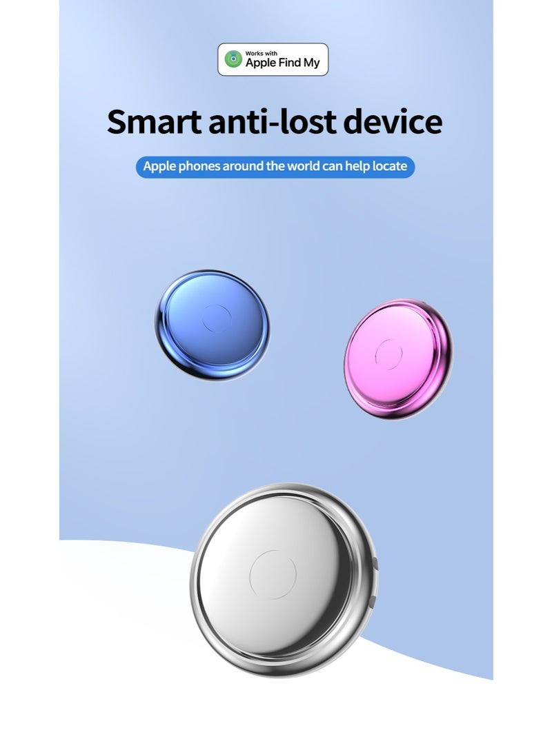 Smart Anti-Lost Tracker Works with Apple Find My, Mini Round Bluetooth Item Locator for Keys Bags Luggage Kids Pets - Image 2
