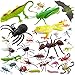 PINOWU 27pcs Bug Toy Figures Playset for Kids Boys 26 Fake Insects Spiders Cockroaches Scorpions Crickets Lady Bugs Butterflies and Worms for Education and Christmas Party Favors - Image 3