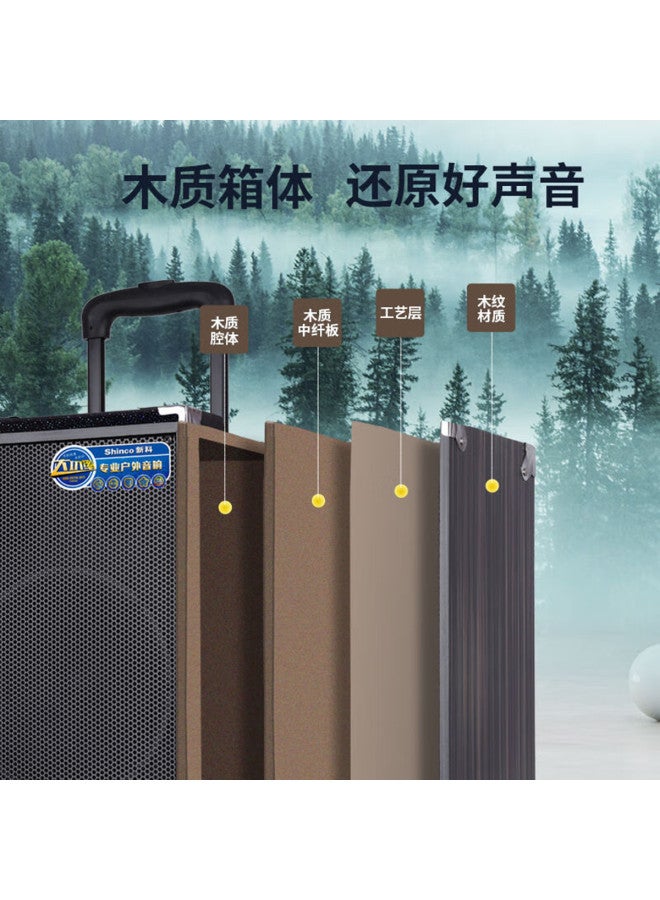 SHINCO Portable Wireless Bluetooth Speaker For Square Dancing, Outdoor High Power Loud Volume Long Battery Life Amplifier - Image 5