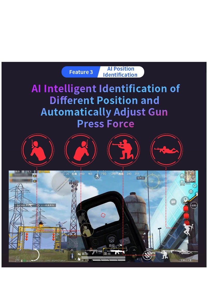 Gaming Mouse 35 Keys Single Hand Gaming Keyboard Converter Set For Android PUBG CODM Genshin Diablo All Games - Image 4