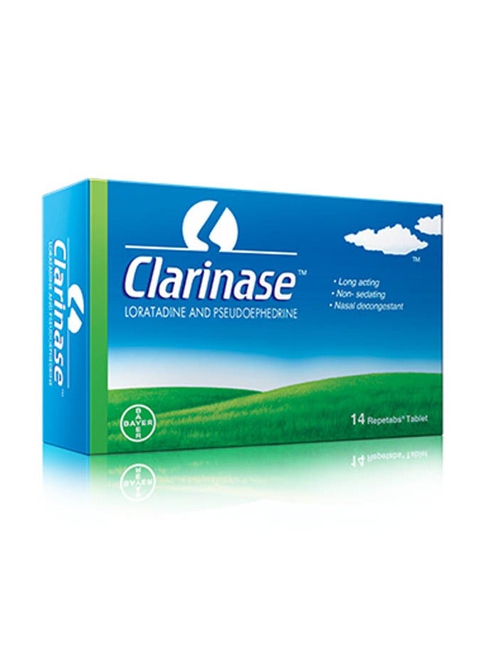 BAYER Clarinase Tablets for Allegy and Cold 14s - Image 2