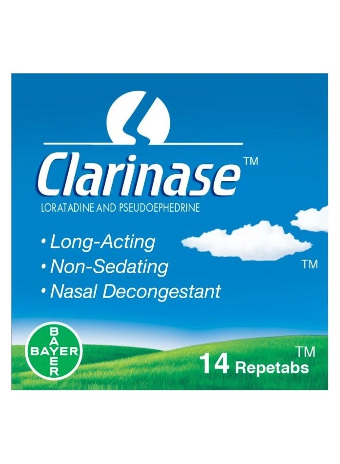 BAYER Clarinase Tablets for Allegy and Cold 14s - Image 3